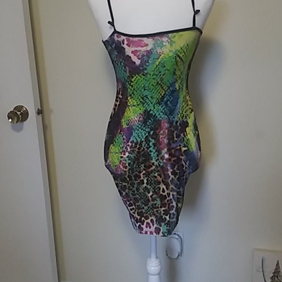 Multi-Colored Tunic Slip Dress - Picture 2 of 3